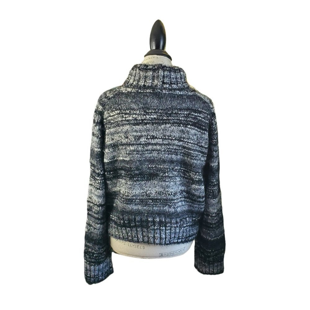 BABATON | Aritzia Black White  Grey Titus Alpaca Wool Turtleneck Sweater (M)